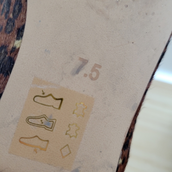 Madewell The Frances Skimmer Painted Leopard Calf Hair Flats 7.5 - Picture 11 of 11